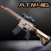 科教训练玩具模型解压道具肥肥钢镚 电动连发HK416 ATM版 特殊地区