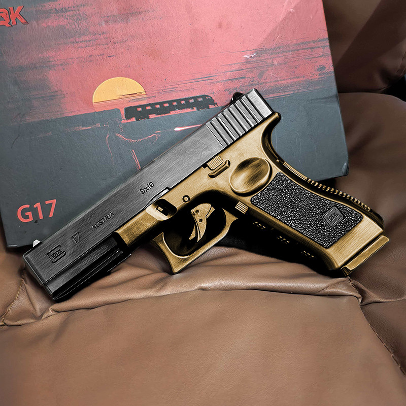 新款正品AQK格洛克g17全冰凉全行程快拆空挂科教模型玩具肥肥钢镚