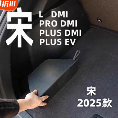 适用25款BYD比亚迪宋plusEV dmi后备箱两侧储物盒PRO防水隔板收纳