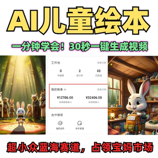 AI儿童绘本故事制作短视频一键生成软件AI短视频生成与制作教程