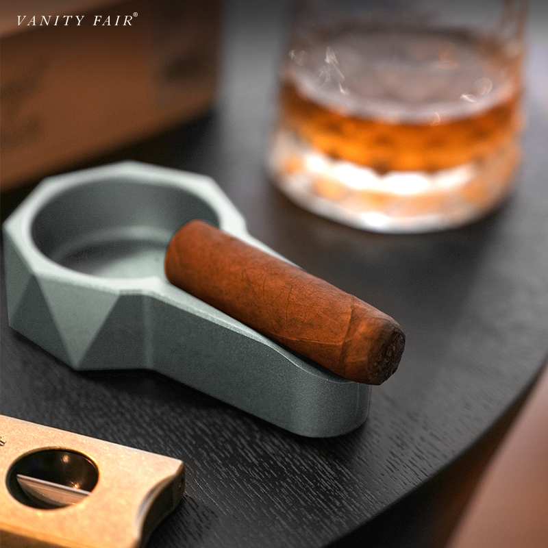 GUEVARA雪茄烟灰缸单槽金属高档