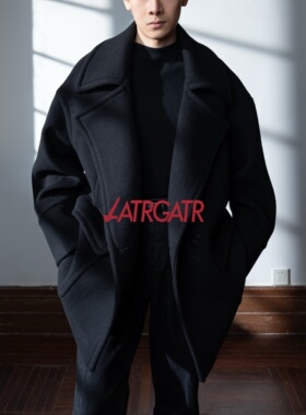 LATRGATR 壳式海军大衣  100%羊毛 壳式裁剪