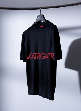 LATRGATR 装饰领修身T恤Deco 复合结构 呼吸纤维Silk Blended
