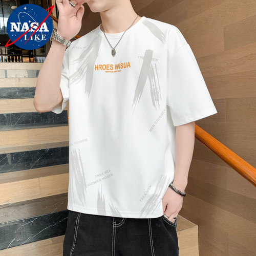 NASA短袖T恤男夏季薄款圆领