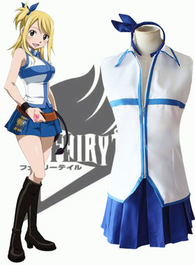 妖精的尾巴露西cos服装动漫cosplay舞台衣服表演Lucy角色扮演制服