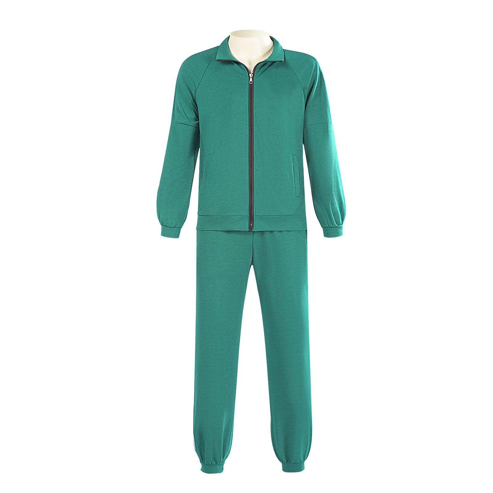 运动游戏套装cos服绿色卫衣运动套装演出服cos服跨境源头