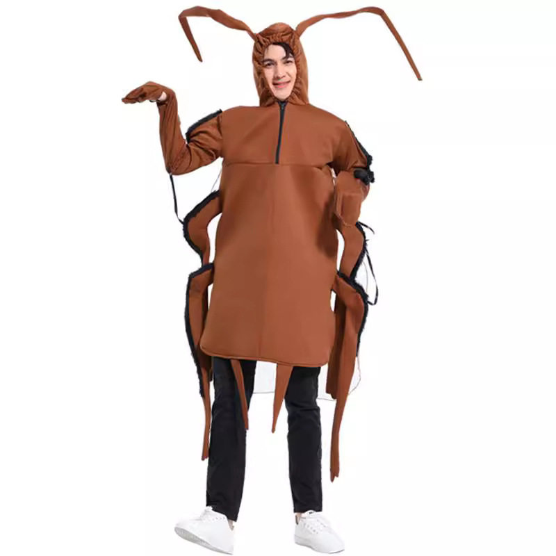 万圣节搞笑蟑螂搞怪派对亲子大便COS服装成人儿童卡通搞笑服表演