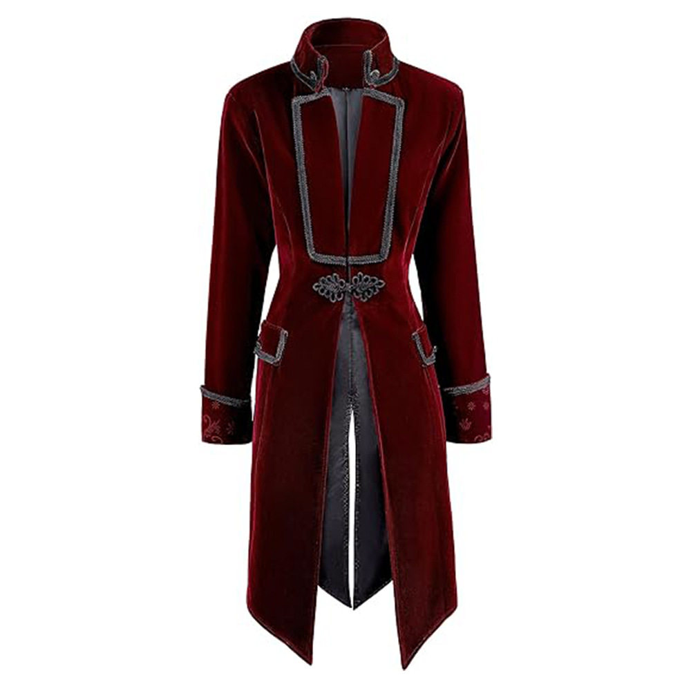 新款男士燕尾服西装大衣夹克哥特式维多利亚时代弗罗克外套服装