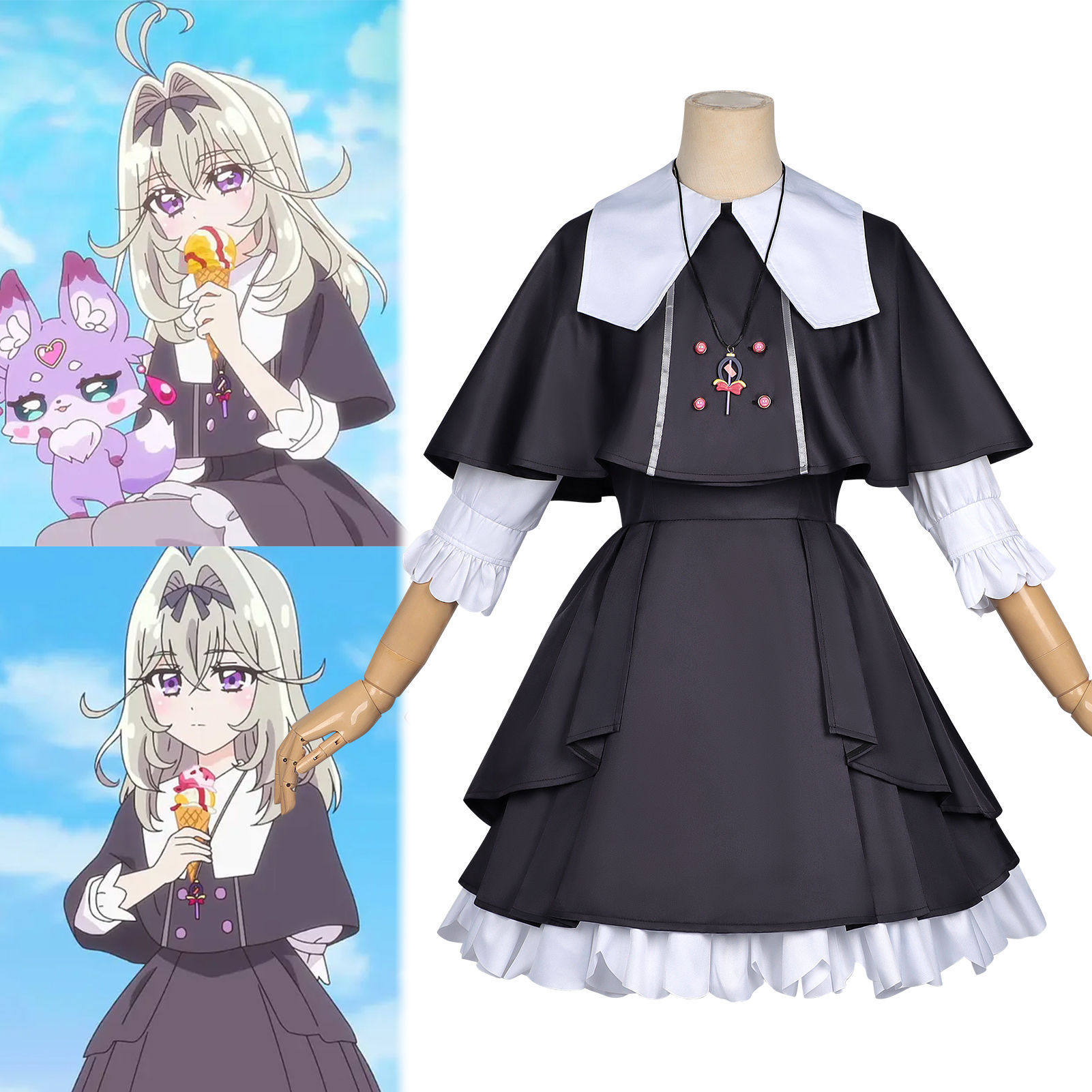 名侦探光之美少女cos服森亚日常服二次元全套cosplay服连衣裙