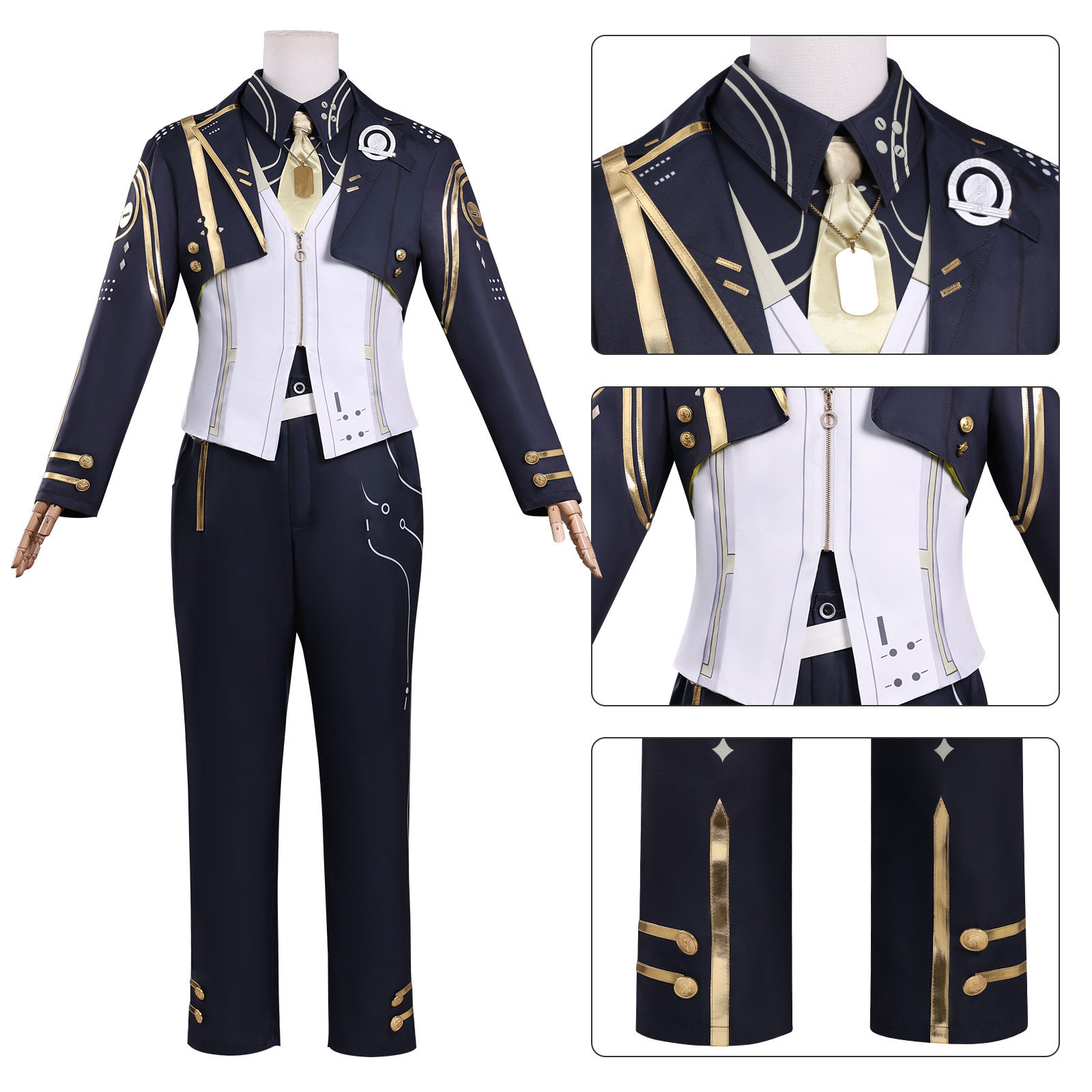 鸣潮漂泊者cos服漂泊者男校服cosplay游戏动漫角色服装二次元扮演