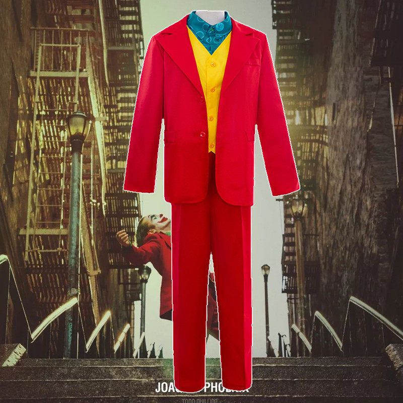 万圣节Joker小丑杰昆菲尼克斯全套cosplay服装男现货DC电影酷帅