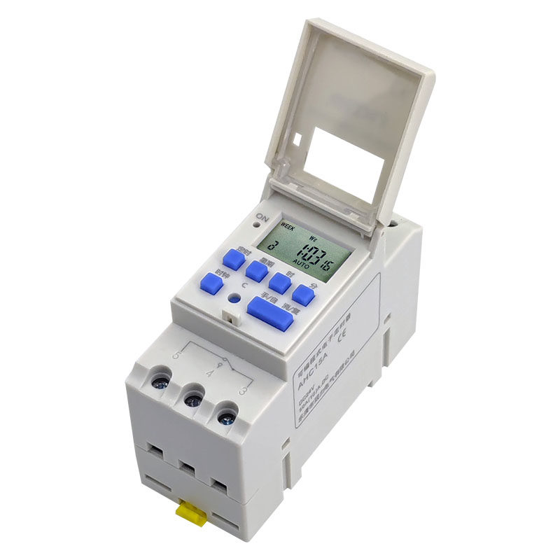 ahc15a导轨式时控开关htc15a定时器开关直流dc12v24v时间控制器