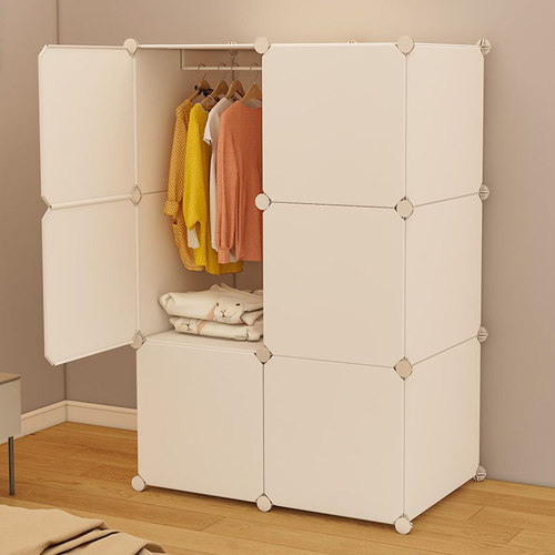 简易衣柜简约现代组装塑料家用宿舍收纳经济型卧室衣橱儿童柜子