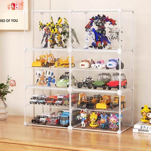 仿亚克力积木手办展示柜