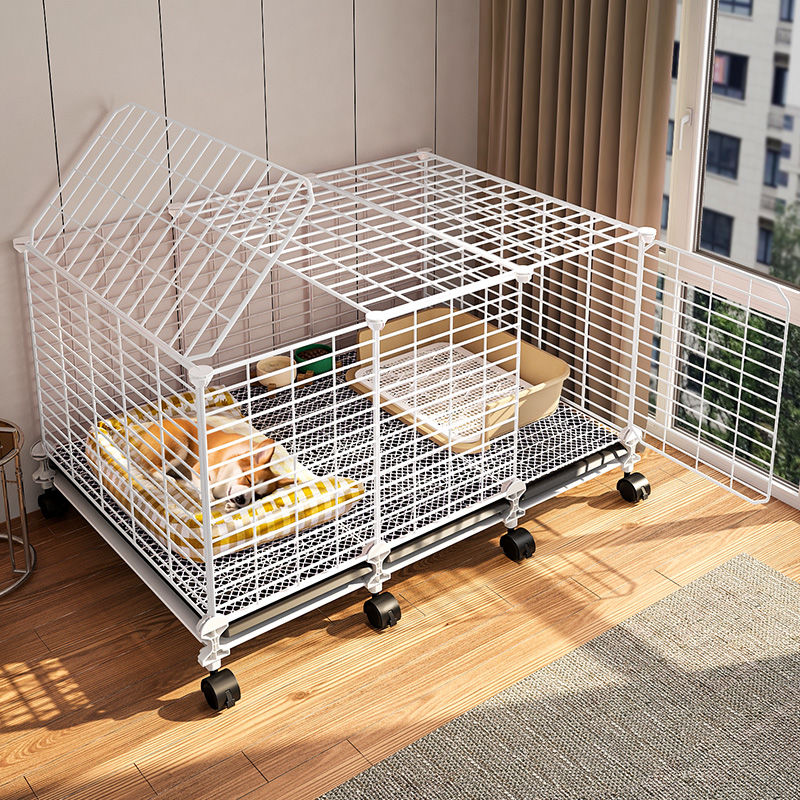 狗笼子小型犬加粗加固带厕所分离室内柯基泰迪比熊别墅鸡笼兔笼子