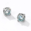 1 Carat｜Light Green Moissanite Ear Clip (Magnetic)