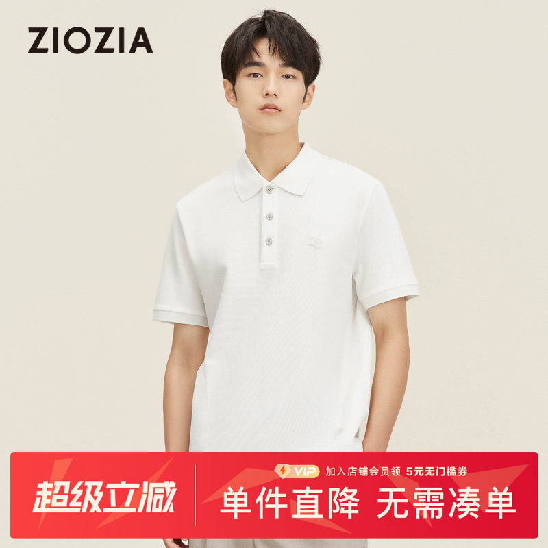 ZIOZIA夏季新款时尚休闲百搭翻领男士短袖polo衫ZTAC2H01A图片