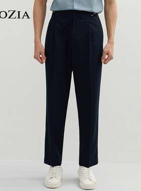 ZIOZIA夏季新款男装韩版休闲舒适简约时尚休闲西裤ZPP12460J