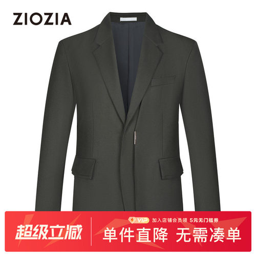 宽松版羊毛混纺面料休闲西服