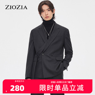 ZIOZIA休闲西服男韩系青年时尚 舒适休闲西便服ZKG13808F