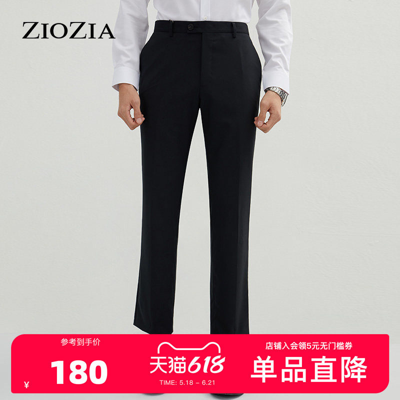 ZIOZIA四季男士纯色简约风格保暖舒适休闲直筒西裤ZSP11102B