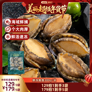 [林依轮直播间]海乡集鲍鱼水产食材商用鲍鱼3袋18只