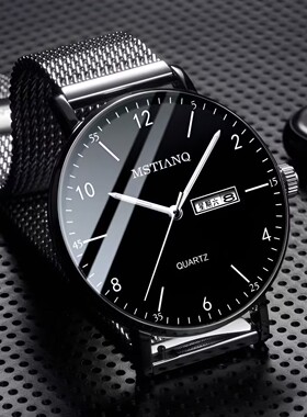 青少年男士手表男款学生考试石英表时尚潮流机械表初高中生电子表