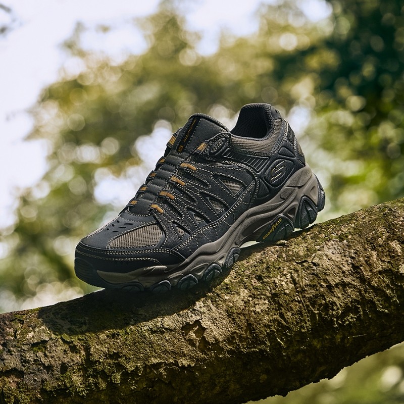 Skechers斯凯奇新款男士复古户外登山鞋时尚拼接舒适运动鞋237610,运动鞋new,运动休闲鞋,淘宝优惠券,粉丝福利购,淘宝优惠卷