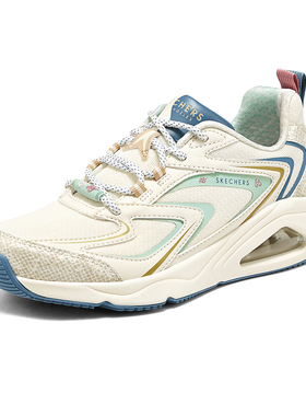 Skechers斯凯奇女鞋25新款气垫跑步鞋复古网面透气运动鞋800029