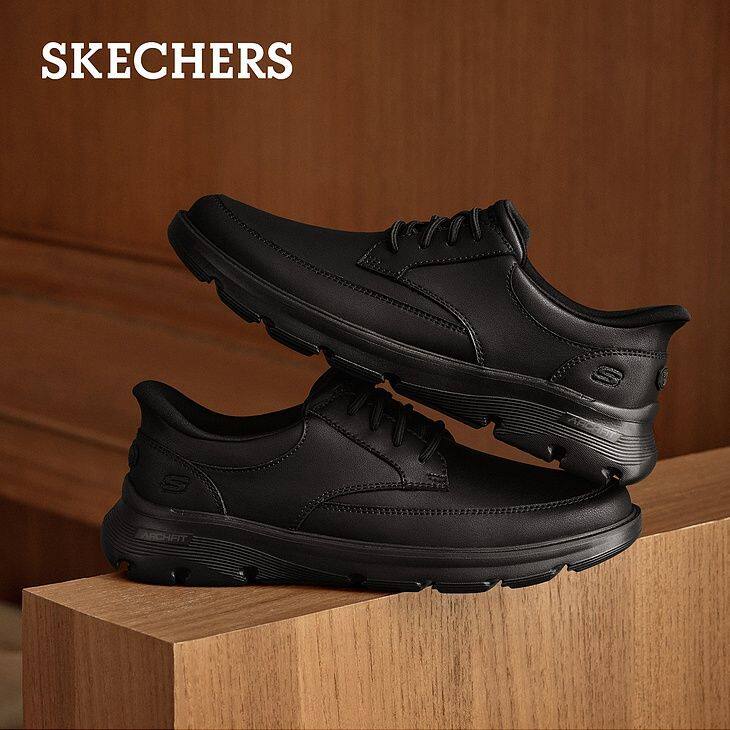 Skechers斯凯奇男鞋一脚蹬商务鞋