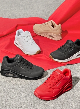 Skechers斯凯奇秋冬女子简约时尚休闲鞋气垫缓震耐磨运动鞋73690