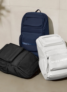Skechers斯凯奇男女同款大容量实用双肩背包学生休闲书包L323U014