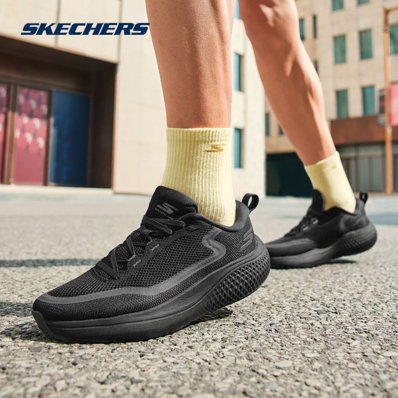 Skechers斯凯奇男鞋秋冬款无忧跑步鞋厚底缓震休闲运动鞋246086