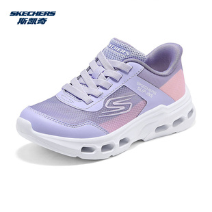 302478L 轻便透气魔术贴粉色休闲运动鞋 Skechers斯凯奇女童鞋 春季