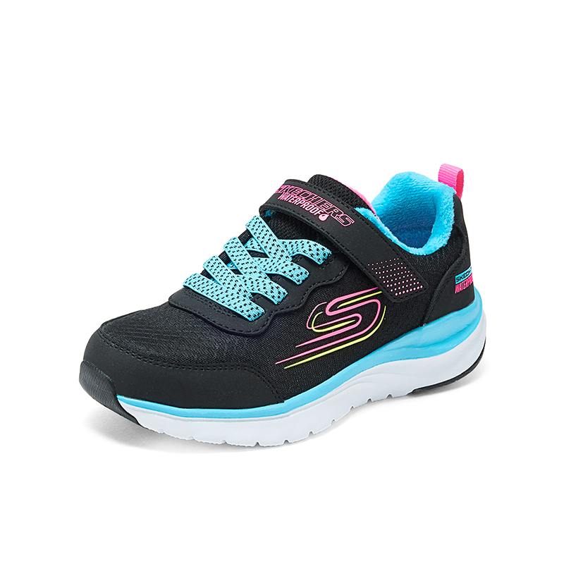 斯凯奇童鞋秋冬复古薄绒运动棉鞋