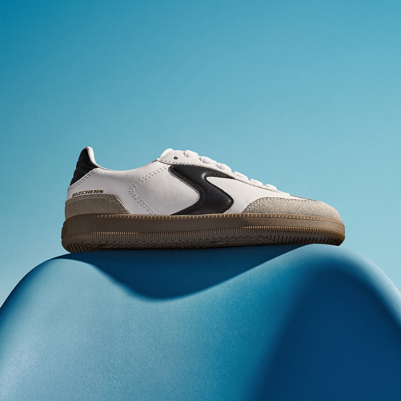 斯凯奇男童复古拼接德训鞋板鞋