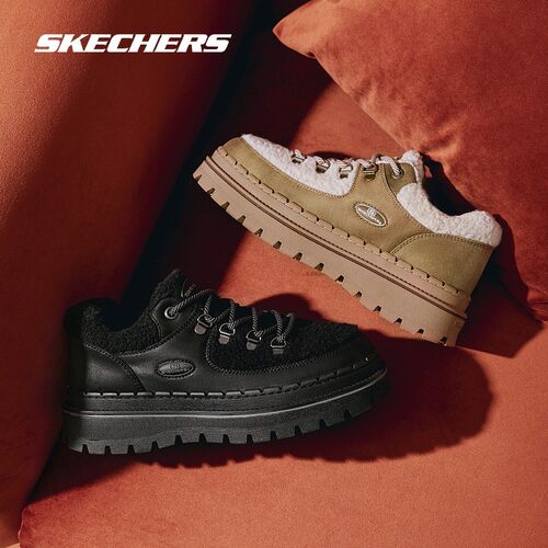 Skechers斯凯奇女厚底增高休闲鞋