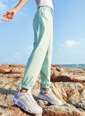 Skechers斯凯奇儿童轻薄速干运动长裤夏季新款束脚休闲裤P224K034