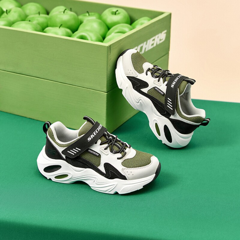 Skechers斯凯奇男童鞋轻质厚底老爹鞋缓震回弹休闲运动鞋405265L