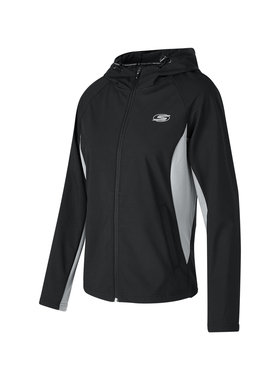 Skechers斯凯奇女士春季运动风衣防油防泼水梭织连帽外套P424W113