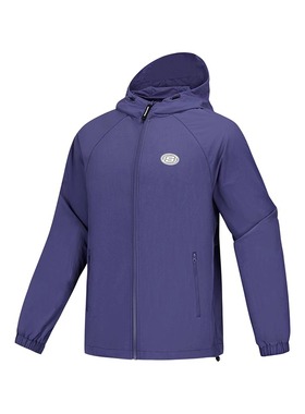 Skechers斯凯奇春季新款男梭织连帽外套运动休闲夹克上衣L225M082