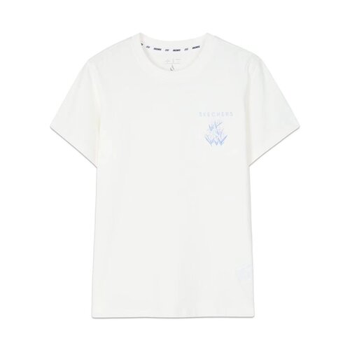 斯凯奇舒适百搭夏季女士针织短袖休闲运动T恤衫柔软亲肤L224W098