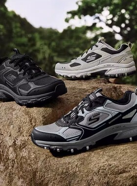 (直播)Skechers斯凯奇男鞋秋冬徒步户外鞋厚底缓震运动鞋237754C