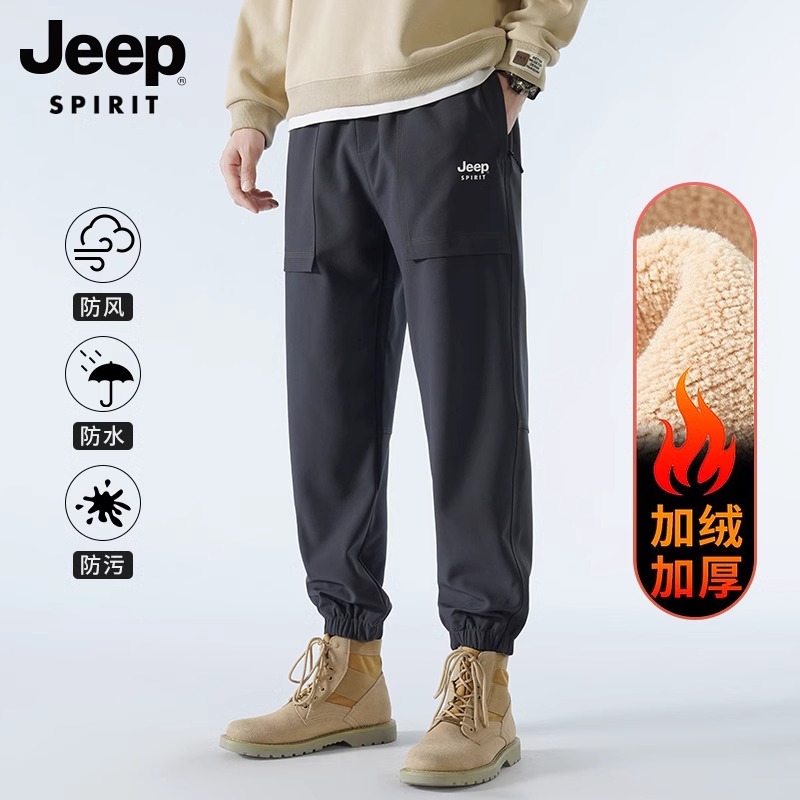 JEEP软壳冲锋裤男女运动裤子