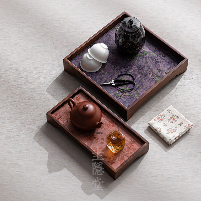 圭隐堂国风胡桃木茶盘壶承带茶席套装家用干泡台茶壶茶托盘小茶台,餐饮具,茶盘,淘宝优惠券,粉丝福利购,淘宝优惠卷