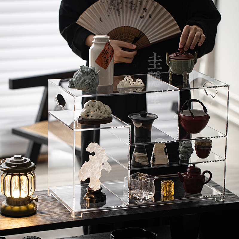 圭隐堂亚克力轻奢茶具置物架