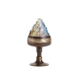 圭隐堂手工纯铜琉璃博山炉香炉家用禅意沉香檀香盘香茶道香熏炉