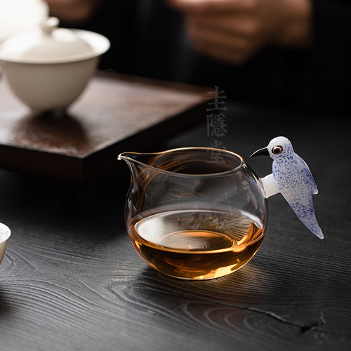 喜上眉梢手把，透明耐热玻璃