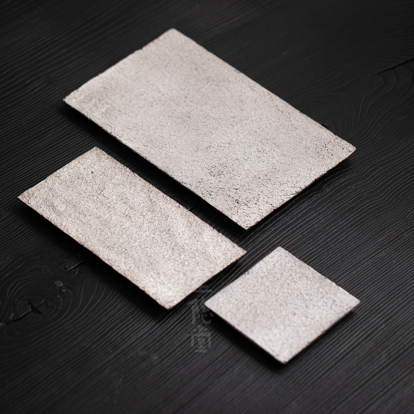 圭隐堂日式粗陶鎏银干泡茶盘高档功夫茶具壶承茶台茶托盘茶道配件