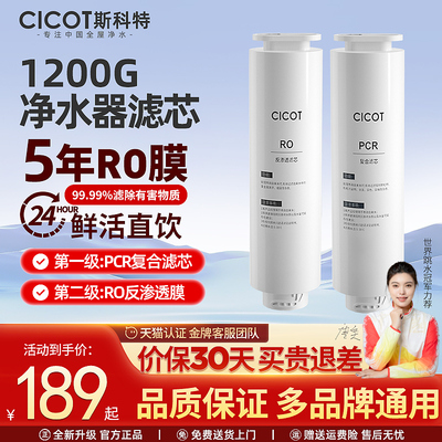 cicot斯科特净水器1200G/800G滤水机滤芯RO反渗透净水器滤芯通用